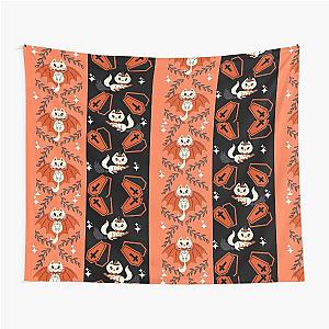 Spooky Halloween Cat Coffin box pattern Tapestry