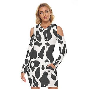 Modern Cow Print Tight Dress Official Merch CL1211