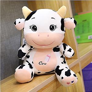 Kawaii Baby Cow Plush Toys Stuffed Cow Print Dolls Gift