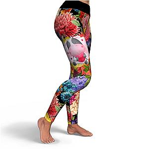 Floral Calf Yoga Leggings Official Merch CL1211