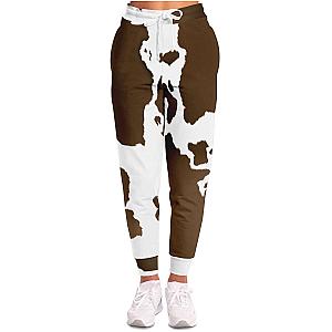 Brown Cowprint Jogger Sweatpants Official Merch CL1211