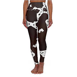 Realistic Cowprint High Waisted Yoga Leggings Official Merch CL1211