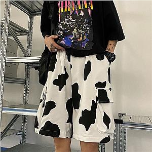 The Cow Print Shorts - Korean Summer Fashion Streetwear