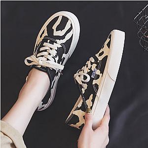 Cow Print Shoes - Cow Pattern New Low Top Canvas Shoes Women Sneakers