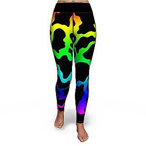 Dark Rainbow Cow Print Yoga Leggings Official Merch CL1211