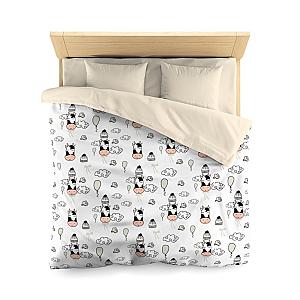 Cute Cloud Cow Microfiber Duvet Cover Official Merch CL1211