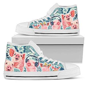 Pig Women's High Top Official Merch CL1211