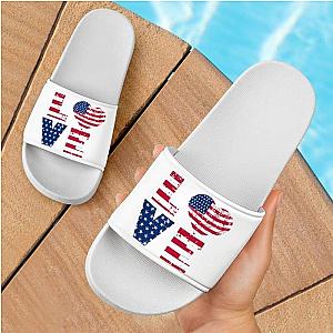 Love Flag Heart Sandals Official Merch CL1211