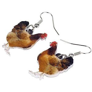 Acrylicc Chicken Earring For Women Official Merch CL1211