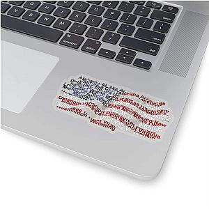 USA Flag with states Sticker Official Merch CL1211