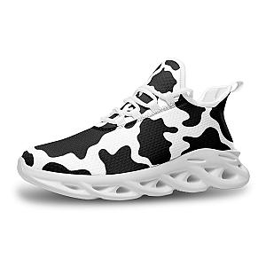 Cow Print Mesh Knit Sneakers Official Merch CL1211