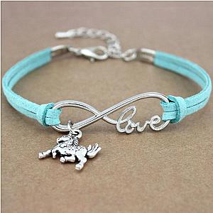 Horse Mustang Horseshoe Animal Heart Infinity Love Charm Bracelets Women Men Girl Boy Unisex Jewelry Gift Many Styles Official Merch CL1211