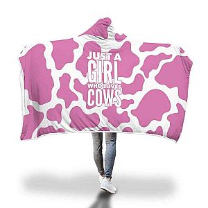 Pink Cow Lover Hooded Blanket Official Merch CL1211