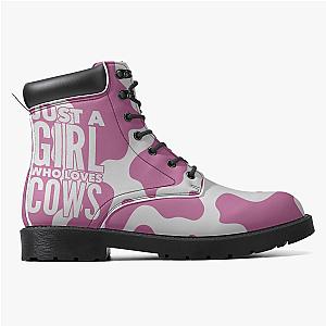 Women Cow Leather Boots Official Merch CL1211