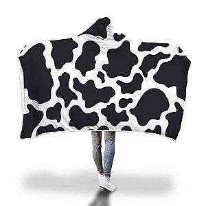 Cozy Cow Print Hooded Blanket Official Merch CL1211