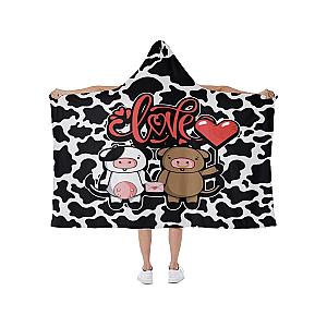 Cow Love Hooded blanket Official Merch CL1211