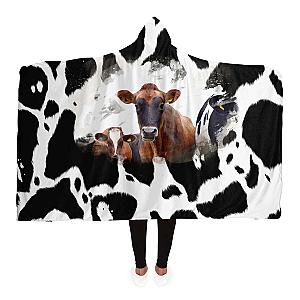 Cow Art Hooded Blanket Official Merch CL1211