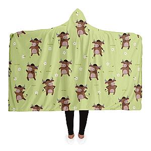 Cute Bull Hooded Blanket Official Merch CL1211