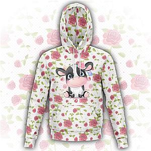 Flowery Cow Hoodie! Official Merch CL1211