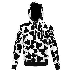 Grunge Cow Print Hoodie Official Merch CL1211