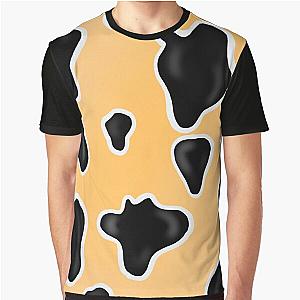 Pastel Orange Cow Print  Graphic T-Shirt Flagship RB1809