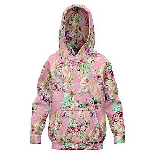 Flower Unicorn Kids Hoodie Official Merch CL1211