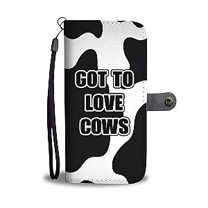 Cute Cow Print Phone Case Wallet Official Merch CL1211