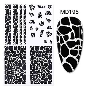 Cow Print Nails - Skin Nail Foil Sticker MD195