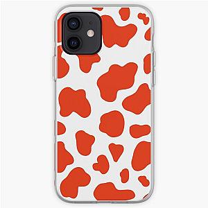 Red, cow print iPhone Soft Case Flagship RB1809