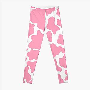 Pink and White Cow Print Leggings Flagship RB1809