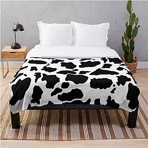 Black cow skin pattern Throw Blanket Flagship RB1809