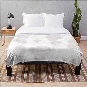 White on White Cow Print  Throw Blanket Flagship RB1809