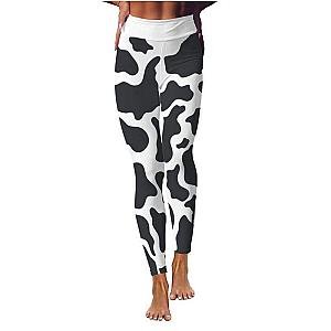 Body-Lifting Cow Print Yoga Leggings Official Merch CL1211