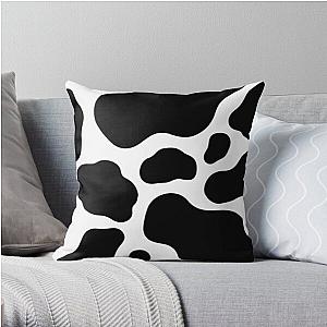 Black and White Aesthetic Cow Print Throw Pillow Flagship RB1809