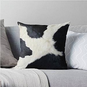 Black and white cow hide Throw Pillow Flagship RB1809