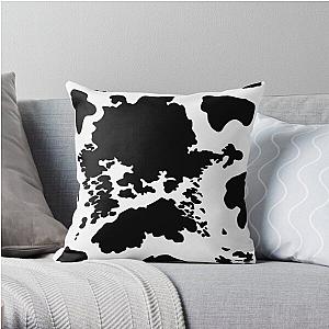 Black and White Cowhide Print Pattern Throw Pillow Flagship RB1809