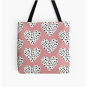 Dotted Spots Y2k aesthetic trendy heart design  All Over Print Tote Bag Flagship RB1809