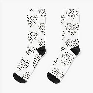 Dotted Spots Y2k aesthetic trendy heart design  Socks Flagship RB1809