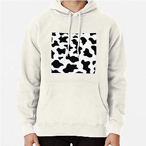 Cow Print Spots Black and White Pullover Hoodie Flagship RB1809