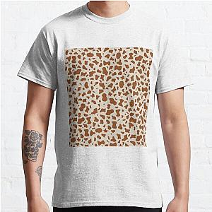 Brown &amp; off White cow print pattern, mooo Classic T-Shirt Flagship RB1809