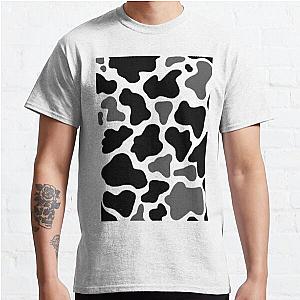 Black White Grey Cow Print Classic T-Shirt Flagship RB1809