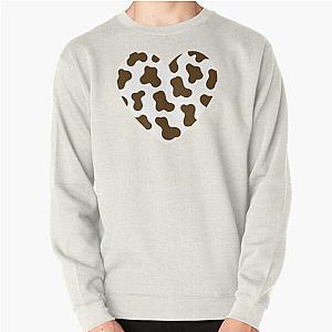 Brown And White Cow Print Pullover Sweatshirt Flagship RB1809