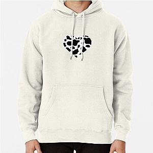 Cow Print Heart Pullover Hoodie Flagship RB1809