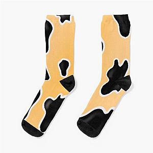 Pastel Orange Cow Print  Socks Flagship RB1809