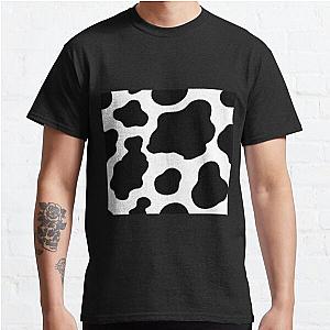 Black and White Cow Pattern Print Classic T-Shirt Flagship RB1809