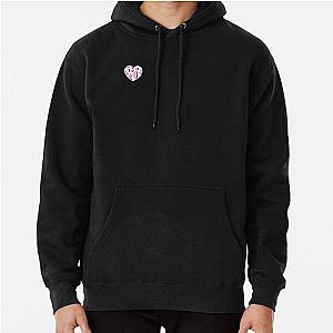 Black and Pink Cow Print Heart Pullover Hoodie Flagship RB1809