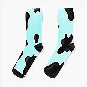 Pastel Blue Cow Print  Socks Flagship RB1809