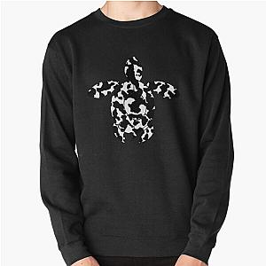 Black White Cow Print Sea Turtle Pullover Sweatshirt Flagship RB1809