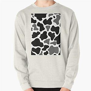 Black White Grey Cow Print Pullover Sweatshirt Flagship RB1809