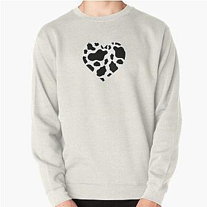 Cow Print Heart Pullover Sweatshirt Flagship RB1809